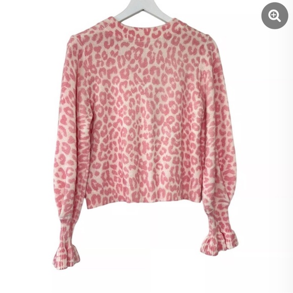 LoveShackFancy EUC Boscom Pink Leopard Cardigan - girlycore - Picture 4 of 4